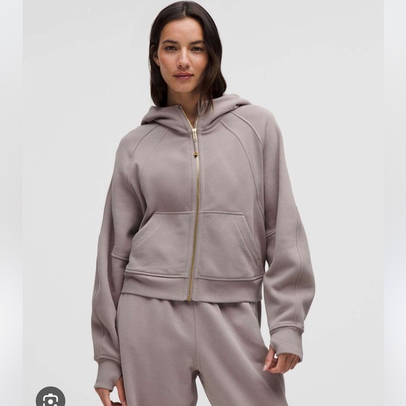 lululemon athletica Tops - Lululemon Scuba Oversized Full-Zip Hoodie
Mauve Grey / Gold